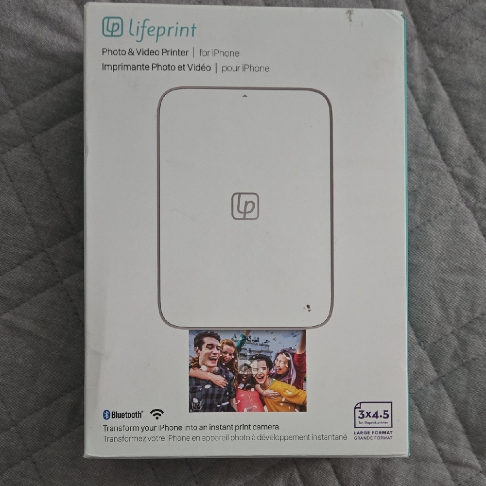 White Portable Photo Printer